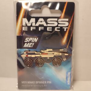 Mass Effect M35 Mako Deluxe Spinner Enamel Pin Official Collectible Badge